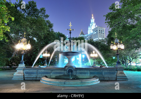 City Hall Park in New York City Stockfoto