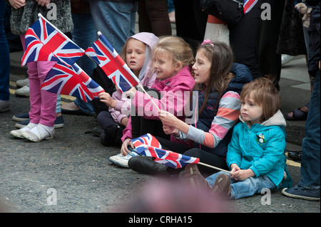 Olympischer Fackellauf; Brighouse Stockfoto