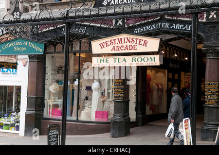 Westminster shopping Arcade, Parliament Street, Harrogate Stockfoto