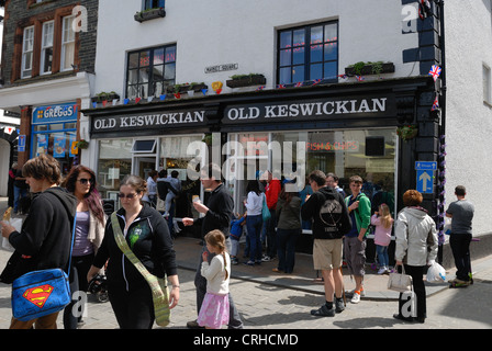 Die alten Keswickian Fisch & Chip Shop, Keswick Stockfoto