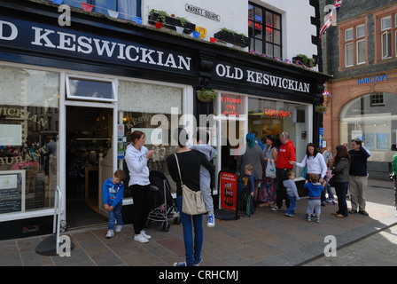 Der alte Keswickian Fisch & Chip Shop, Keswick Stockfoto