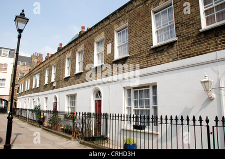 Hayward Ort, Reihen-Folge des viktorianischen Hütten oder Häusern in Clerkenwell, London Borough of Islington, EC1 England UK Stockfoto