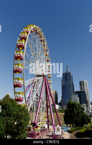 Das Riesenrad am Birrarung Marr, Melbourne Stockfoto
