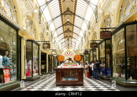 Im Royal Arcade in Melbourne, Australien Stockfoto