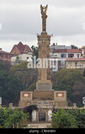 Monument Aux Morts, Denkmal für die Toten, zum Gedenken an WW1, Lac Anosy, Antananarivo, Madagaskar Stockfoto