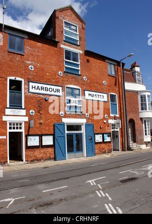 DAS HAFENBÜRO MEISTER. CUSTOM HOUSE QUAY. WEYMOUTH, DORSET. Stockfoto