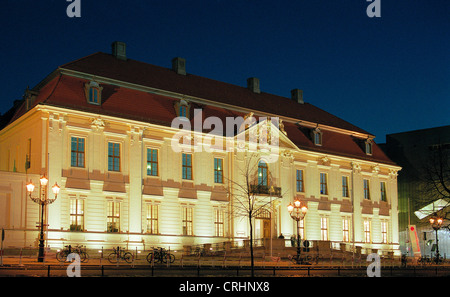 Berlin, Deutschland, Blick das jüdische Museum bei Nacht Stockfoto