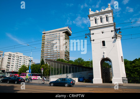 Verkehr auf den meisten Poniatowskiego der Poniatowski-Brücke-Srodmiescie Warschau Polen Mitteleuropa Stockfoto