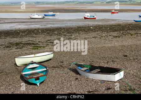 Montrose-Becken an den niedrigen Gezeiten auszusetzen Sandbänke und Wattenmeer. Angus Schottland UK Stockfoto