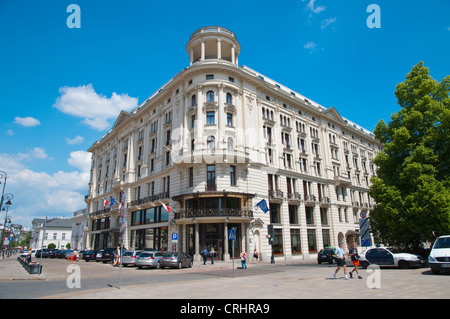 Le Meredien Bristol Hotel (1899) Krakowskie Przedmiescie Straße Srodmiescie Warschau Polen Mitteleuropa Stockfoto