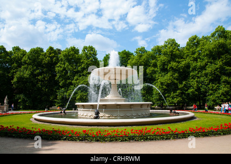 Brunnen (1855) im Ogrod Saski der Sächsischen Garten Park Srodmiescie Mitteleuropa Warschau Polen Stockfoto