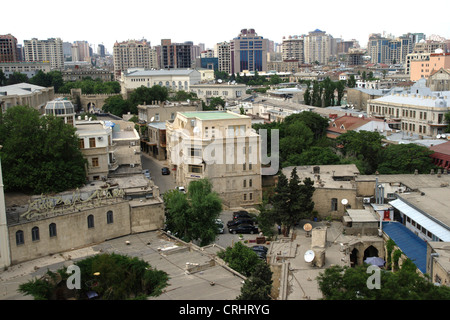 Baku, Blick auf Stadt, Aserbaidschan, Baku Stockfoto