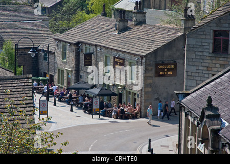 Schulter des Hammelfleisch Pub, Hebden Bridge Stockfoto