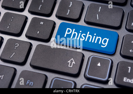 Phishing-Konzepte, Benutzernamen, Passwörter oder einige finanzielle Informationen von Internet-Nutzern zu stehlen. Stockfoto