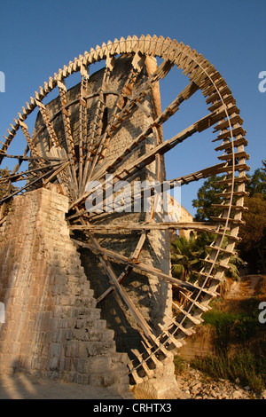 Wasserrad (Noria), Syrien, Hama Stockfoto