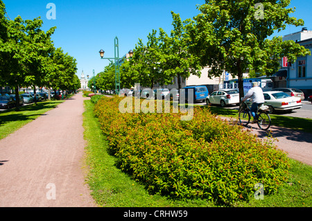 Pohjoispuisto Allee Straße Pori Finnland Mitteleuropa Stockfoto