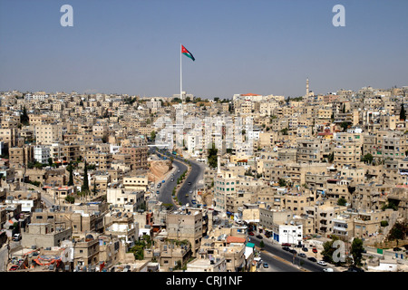 Panoramablick über die Stadt, Jordanien, Amman Stockfoto