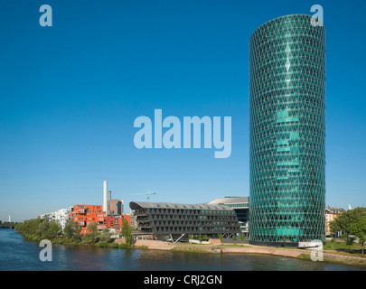 Westharbour, Turm, Deutschland, Hessen, Frankfurt Am Main Stockfoto