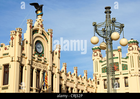 Estacio del Nord oder Nord Bahnhof in Valencia, Spanien Stockfoto