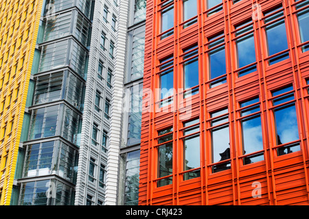 Central Saint Giles Mischnutzung Gebäude-Architektur. London, England Stockfoto