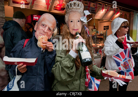 Queens-Diamant-Jubiläum feiern in London Juni 2012 Stockfoto