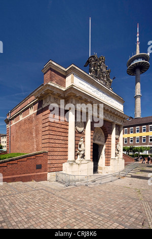 Berliner Tor, Berliner Tor in Wesel in Niederrhein, Niederrhein, Deutschland, Nordrhein-Westfalen, Ruhrgebiet, Wesel Stockfoto