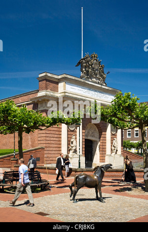 Berliner Tor, Berliner Tor in Wesel in Niederrhein, Niederrhein, Deutschland, Nordrhein-Westfalen, Ruhrgebiet, Wesel Stockfoto