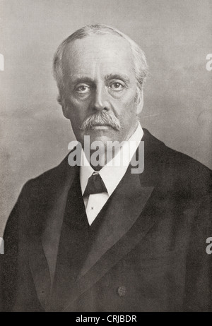 Arthur James Balfour, 1. Earl of Balfour, 1848 – 1930).  Premierminister des Vereinigten Königreichs. Stockfoto