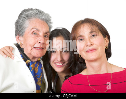 drei-Generationen-Familie Stockfoto