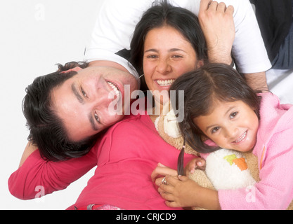 glückliche Familie Stockfoto