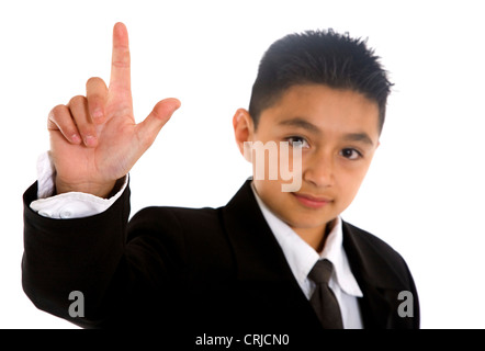 Geschäft Kind teilnehmen wollen Stockfoto