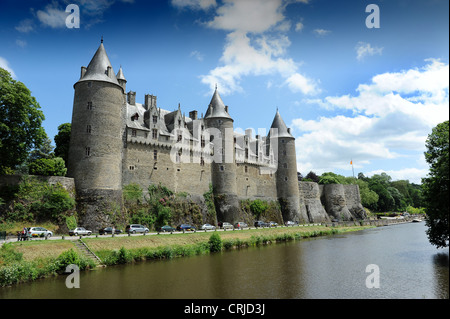 Josselin Chateau in Bretagne Frankreich Stockfoto