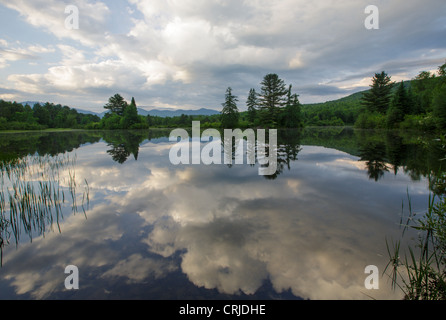 Sarg-Teich in Sugar Hill, New Hampshire USA während der Frühlingsmonate Stockfoto