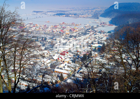 Blick von oben in Brasov, Rumänien, Transsilvanien, Kronstadt Stockfoto