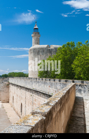 Aigues-Mortes, mittelalterliche Stadt mit dem Turm Tour de Constance, Frankreich, Languedoc-Roussillon, Camargue, Aigues-Mortes Stockfoto