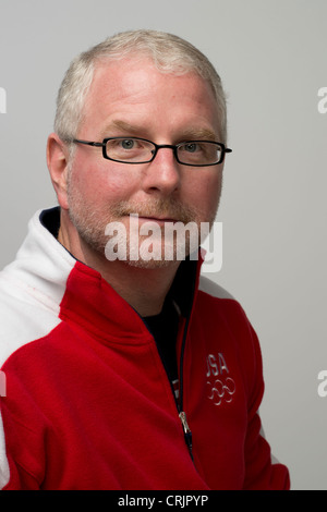 Michael Phelps Swim Trainer Bob Bowman auf das Team USA Media Summit in Dallas, Texas im Vorfeld der Olympischen Spiele 2012 in London. Stockfoto