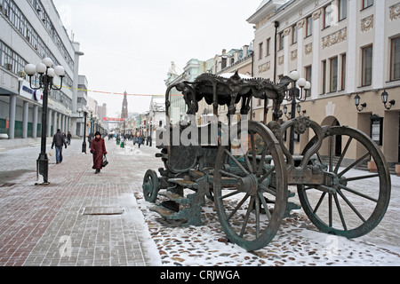 alten Trainer in den Straßen von Kasan, Tatarstan, Kazan Stockfoto