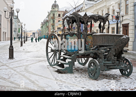 alten Trainer in den Straßen von Kasan, Tatarstan, Kazan Stockfoto