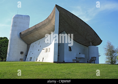 Kapelle von Ronchamp, Franche-Comt, Notre Dame du Haut, Frankreich Stockfoto