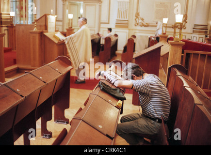 Orthodoxen jüdischen Gottesdienst in Berlin Stockfoto