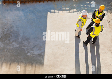 Arbeitnehmer, die Schatten vor Ort Stockfoto
