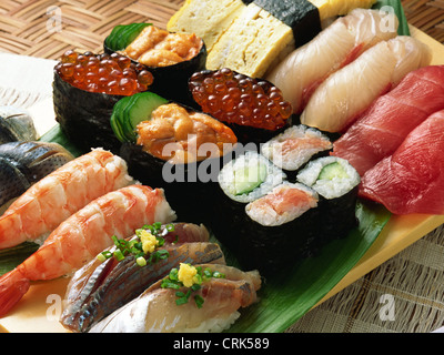 Sushi-Rollen Stockfoto
