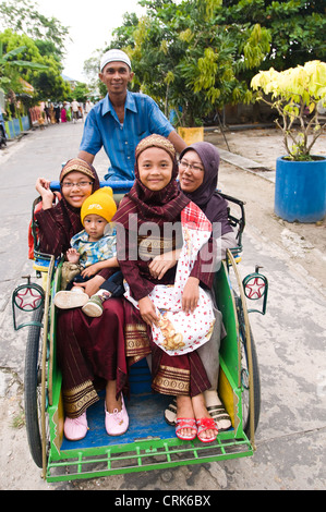 Becak Belakang Padang Riau Inseln Indonesien Stockfoto