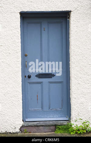 Eingangstür des historischen Gebäudes in Presteigne Powys Mid-Wales UK Stockfoto