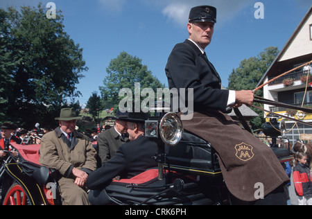 Kutscher auf der Parade im Schwarzwald Stockfoto