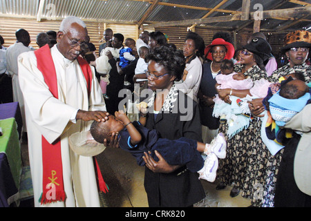 Die christliche Taufe in Katutura, Windhoek (Namibia) Stockfoto