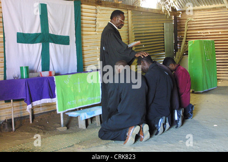 Die christliche Taufe in Katutura, Windhoek (Namibia) Stockfoto