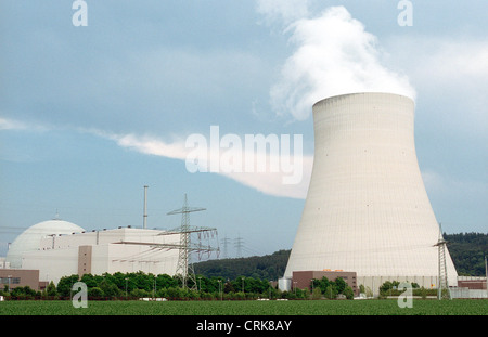 Kernkraftwerk Isar eines Eon AG Stockfoto