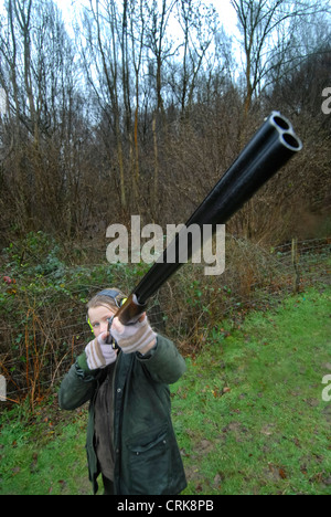 Shhoting Partei in East Sussex Stockfoto