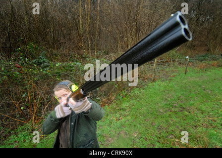 Shhoting Partei in East Sussex Stockfoto